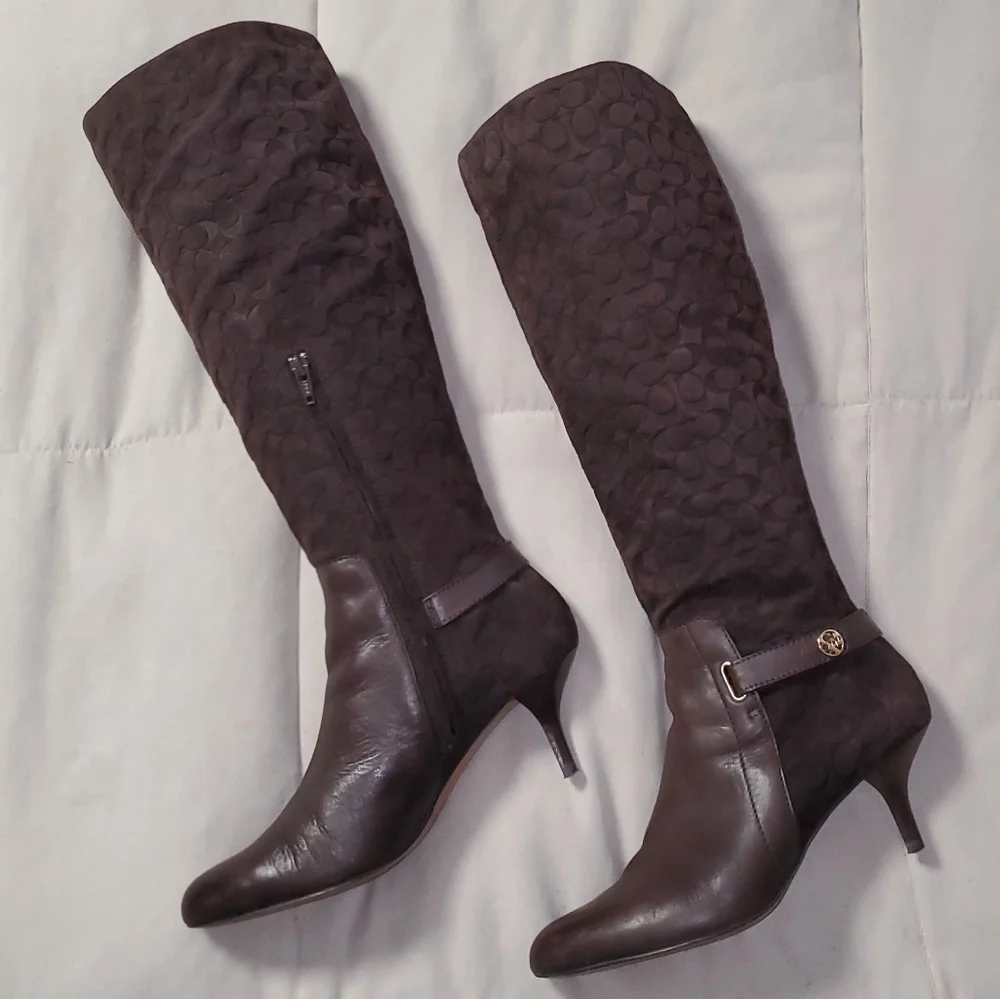 Coach Fara Knee High Pointed Toe Boot - Picture 1 of 8
